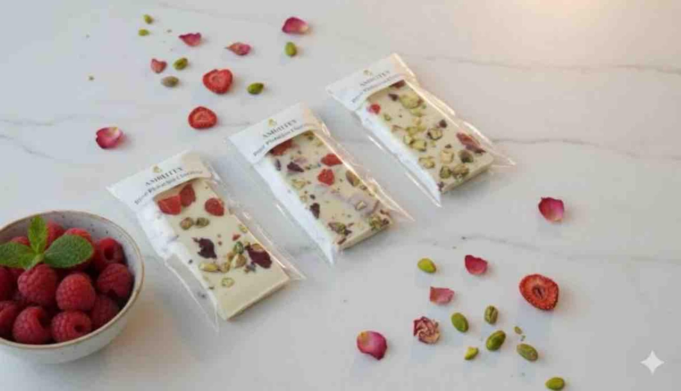 Berry Pistachio White — Letterbox