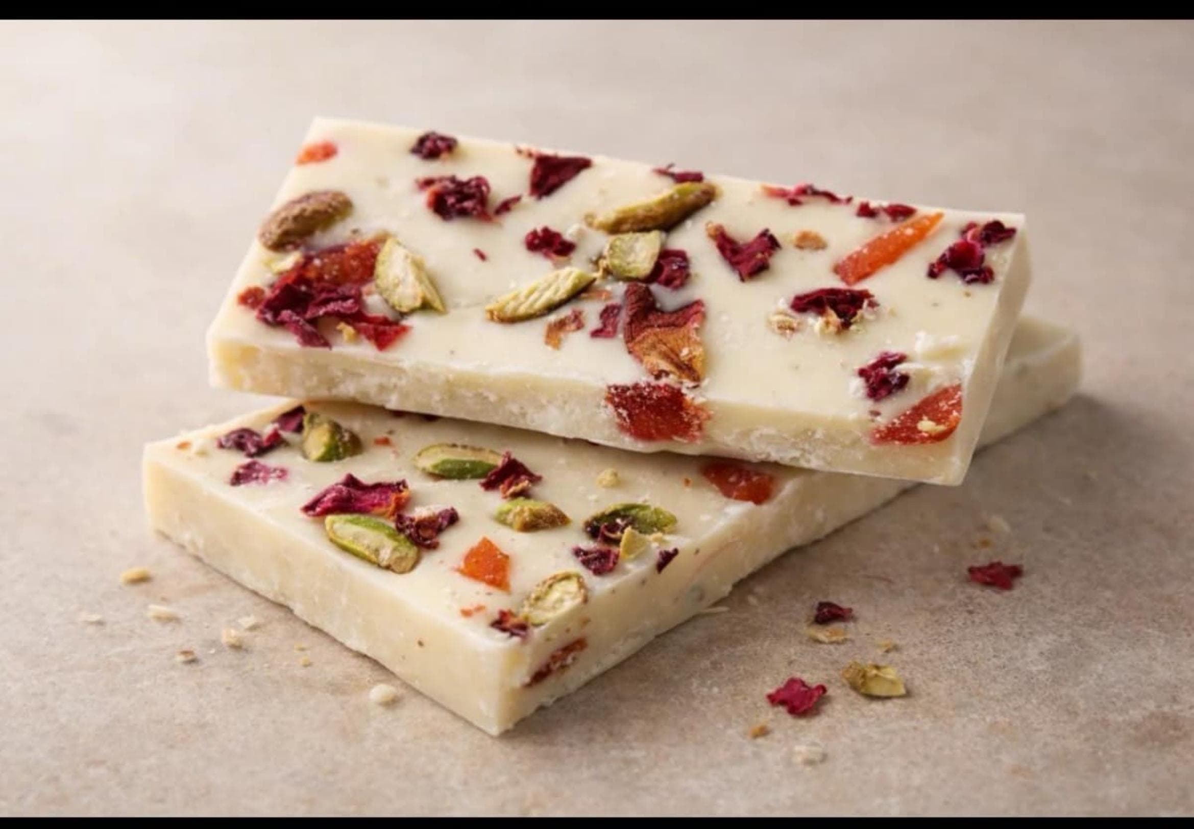 White Chocolate Pistachio Rose
